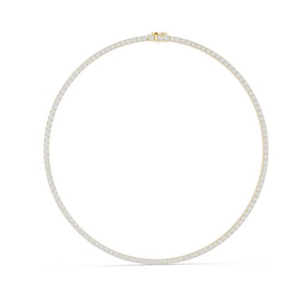 37.2 CT Lab-Created VVS-VS EF CVD Diamond Necklace | Brilliant Cut Diamonds | 18KT, 14KT, Rose, Yellow, White Gold | Luxury Fine Jewelry