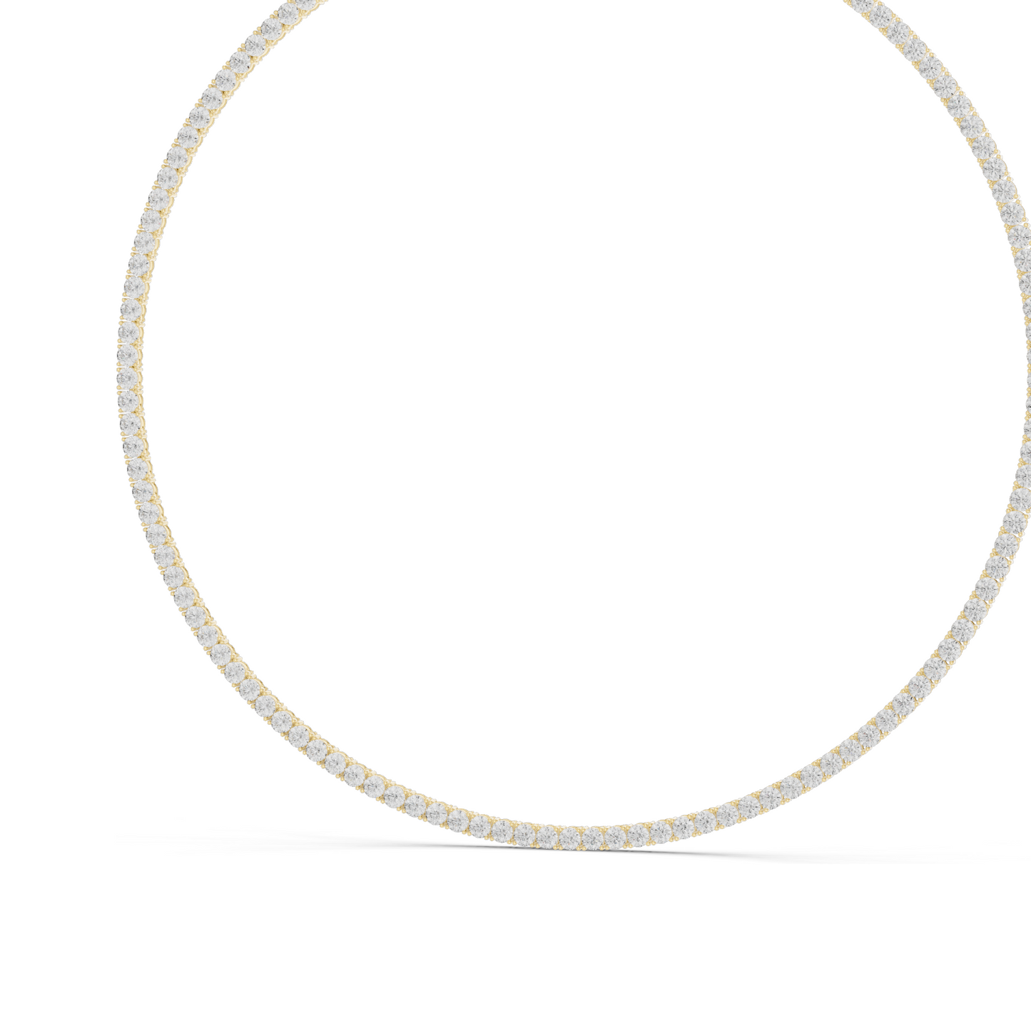 37.2 CT Lab-Created VVS-VS EF CVD Diamond Necklace | Brilliant Cut Diamonds | 18KT, 14KT, Rose, Yellow, White Gold | Luxury Fine Jewelry