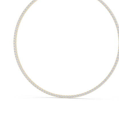 37.2 CT Lab-Created VVS-VS EF CVD Diamond Necklace | Brilliant Cut Diamonds | 18KT, 14KT, Rose, Yellow, White Gold | Luxury Fine Jewelry