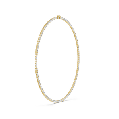 37.2 CT Lab-Created VVS-VS EF CVD Diamond Necklace | Brilliant Cut Diamonds | 18KT, 14KT, Rose, Yellow, White Gold | Luxury Fine Jewelry