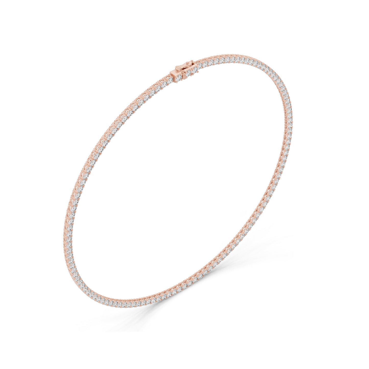 37.2 CT Lab Diamond Necklace | Round Brilliant Cut | 18KT, 14KT, 18KT Gold | Rose, Yellow, White Gold Options | Luxury Fine Jewelry
