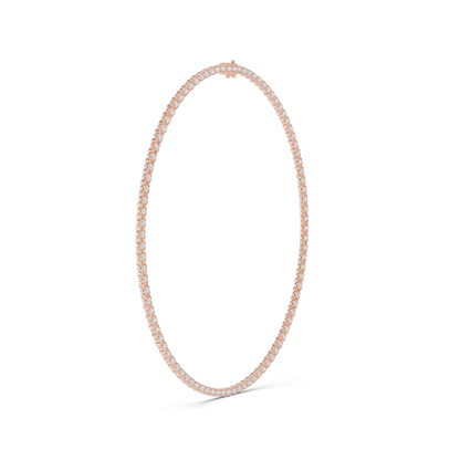 14.016 CT Lab-Grown VVS-VS EF CVD Diamond Tennis Necklace | 18KT, 14KT, Rose, Yellow, White Gold | Luxury Fine Jewelry