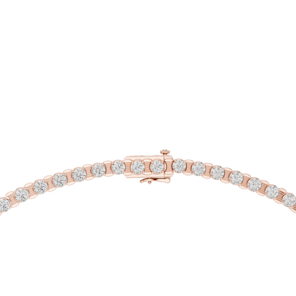 14.016 CT Lab-Grown VVS-VS EF CVD Diamond Tennis Necklace | 18KT, 14KT, Rose, Yellow, White Gold | Luxury Fine Jewelry