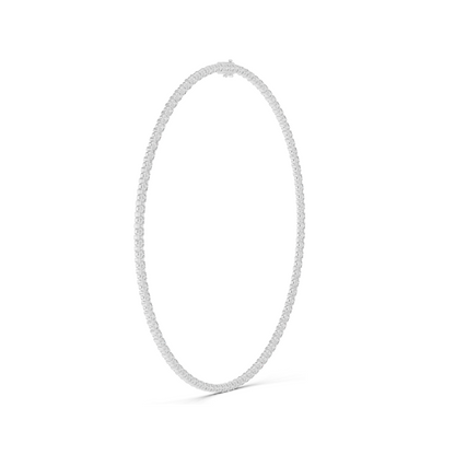 14.016 CT Lab-Grown VVS-VS EF CVD Diamond Tennis Necklace | 18KT, 14KT, Rose, Yellow, White Gold | Luxury Fine Jewelry