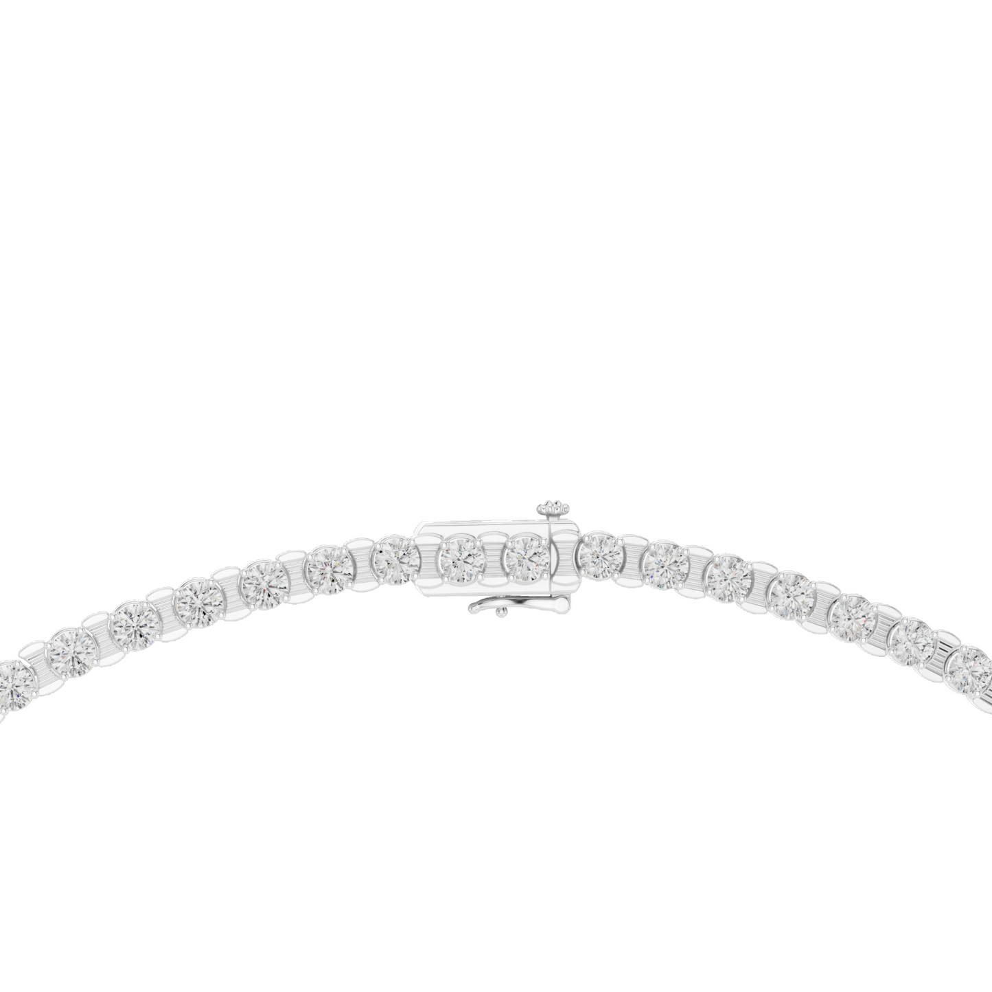 14.016 CT Lab-Grown VVS-VS EF CVD Diamond Tennis Necklace | 18KT, 14KT, Rose, Yellow, White Gold | Luxury Fine Jewelry