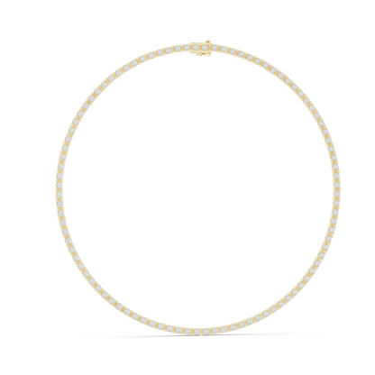 14.016 CT Lab-Grown VVS-VS EF CVD Diamond Tennis Necklace | 18KT, 14KT, Rose, Yellow, White Gold | Luxury Fine Jewelry