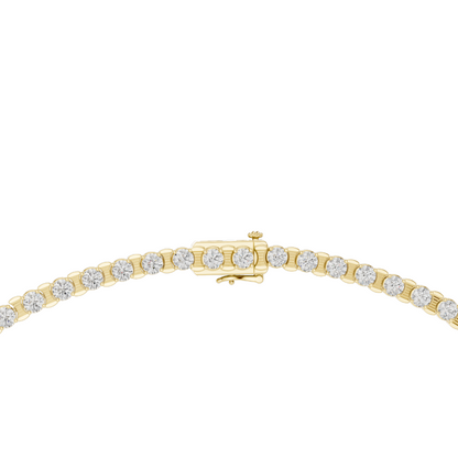 14.016 CT Lab-Grown VVS-VS EF CVD Diamond Tennis Necklace | 18KT, 14KT, Rose, Yellow, White Gold | Luxury Fine Jewelry