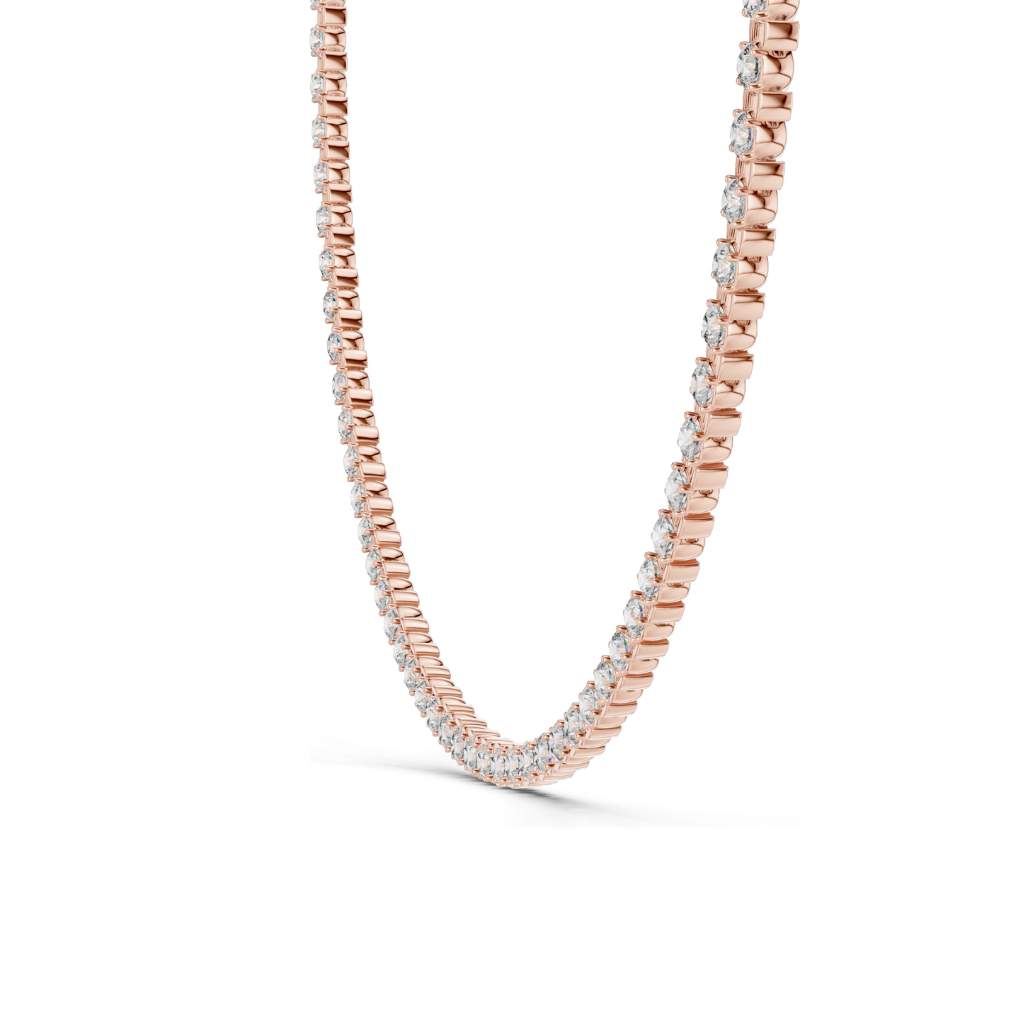 14.016 CT Lab-Created VVS-VS EF CVD Diamond Necklace | Round Brilliant Cut | 18KT, 14KT, Rose, Yellow, White Gold Options | Luxury Fine Jewelry