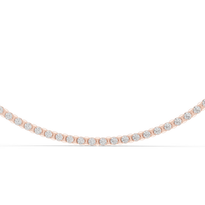 14.016 CT Lab-Created VVS-VS EF CVD Diamond Necklace | Round Brilliant Cut | 18KT, 14KT, Rose, Yellow, White Gold Options | Luxury Fine Jewelry