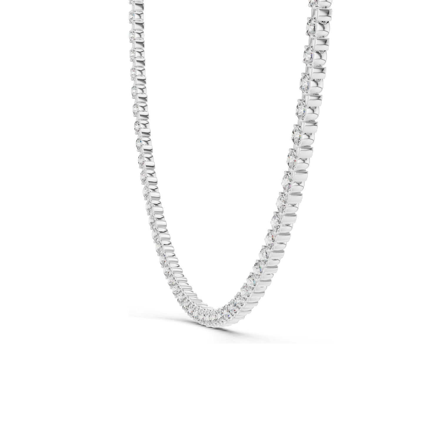 14.016 CT Lab-Created VVS-VS EF CVD Diamond Necklace | Round Brilliant Cut | 18KT, 14KT, Rose, Yellow, White Gold Options | Luxury Fine Jewelry