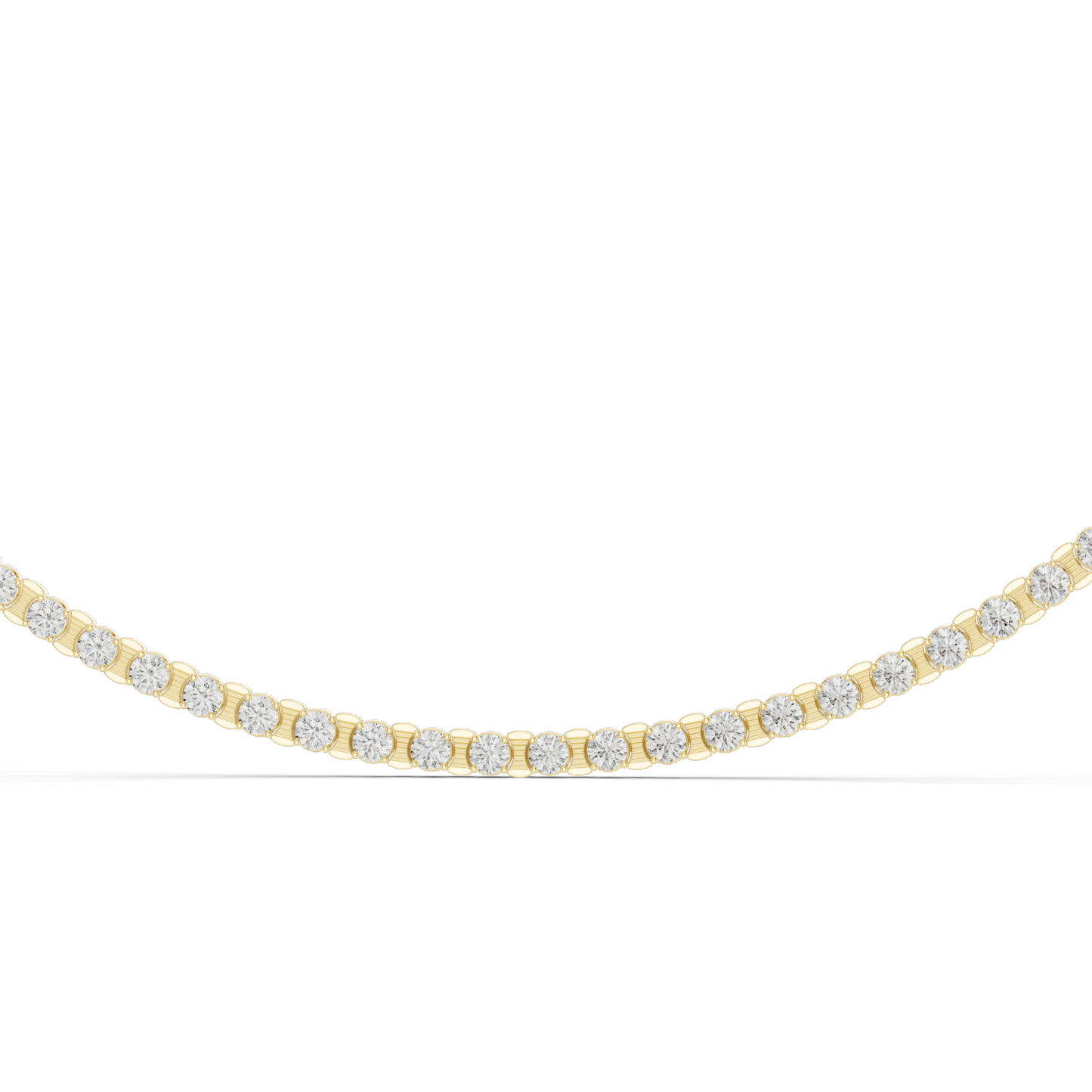 14.016 CT Lab-Created VVS-VS EF CVD Diamond Necklace | Round Brilliant Cut | 18KT, 14KT, Rose, Yellow, White Gold Options | Luxury Fine Jewelry