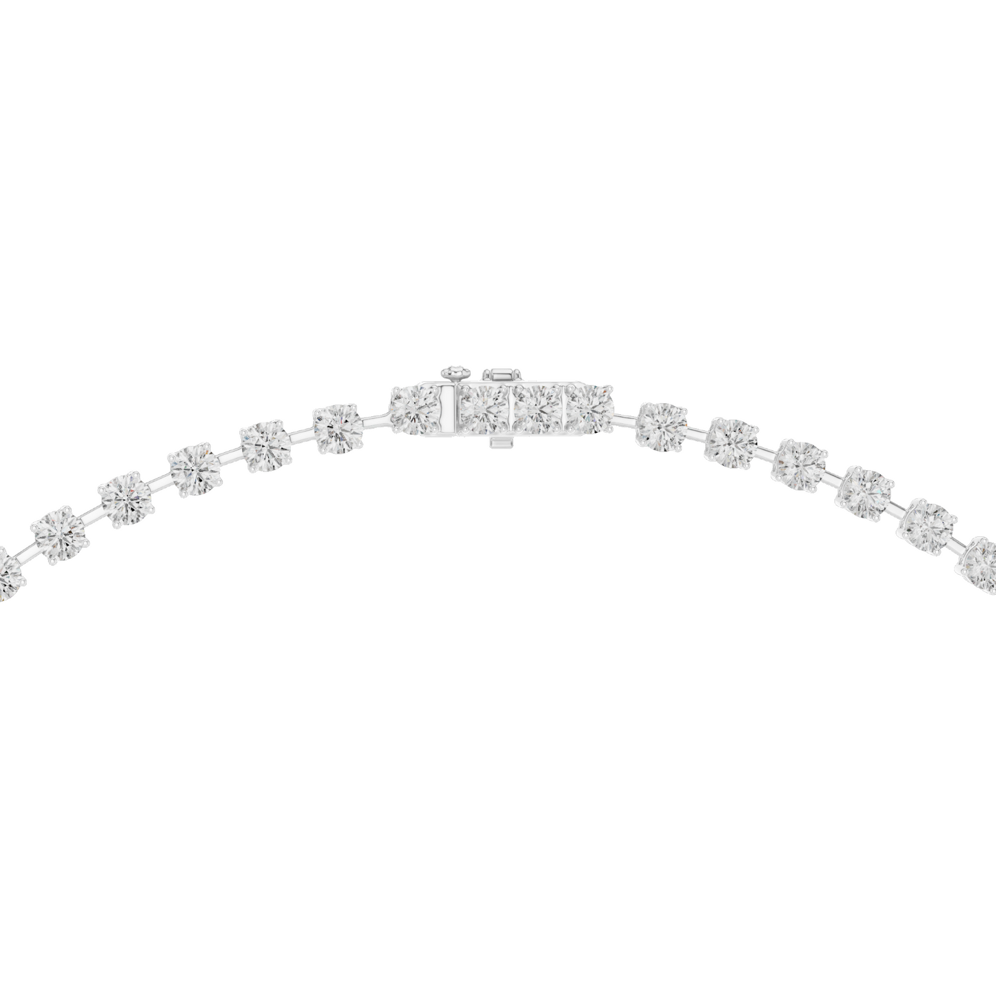 27.65 CT Lab-Created VVS-VS EF CVD Diamond Necklace | Round Brilliant Cut Diamonds | 18KT, 14KT, Rose, Yellow, White Gold | Luxury Fine Jewelry