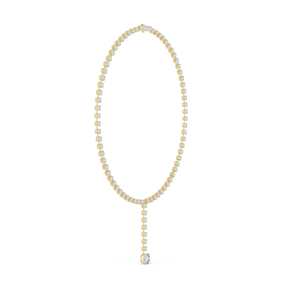 27.65 CT Lab-Created VVS-VS EF CVD Diamond Necklace | Round Brilliant Cut Diamonds | 18KT, 14KT, Rose, Yellow, White Gold | Luxury Fine Jewelry