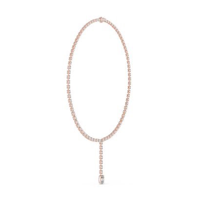 15.4 CT Lab-Created VVS-VS EF CVD Diamond Necklace | 18KT, 14KT, Rose, Yellow, White Gold | Luxury Fine Jewelry