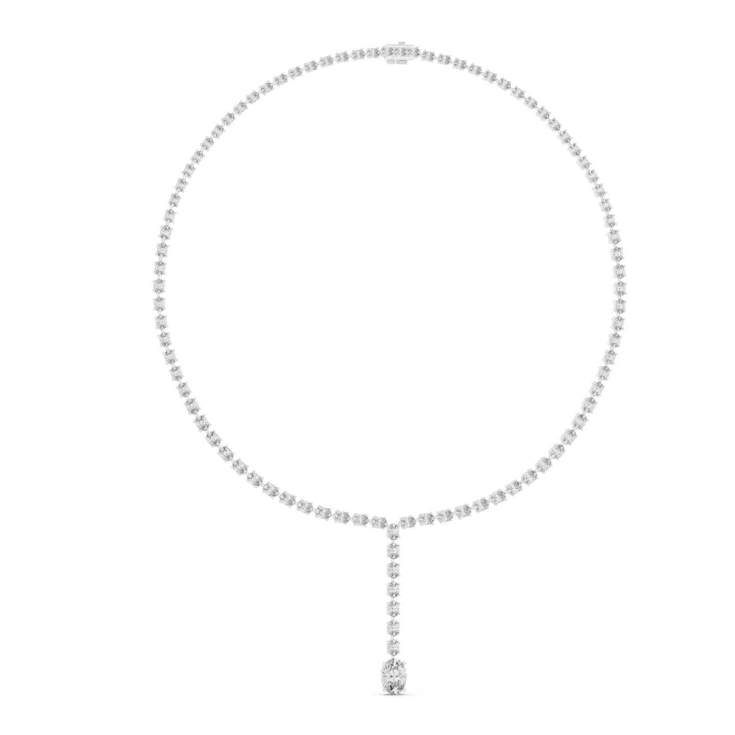 15.4 CT Lab-Created VVS-VS EF CVD Diamond Necklace | 18KT, 14KT, Rose, Yellow, White Gold | Luxury Fine Jewelry