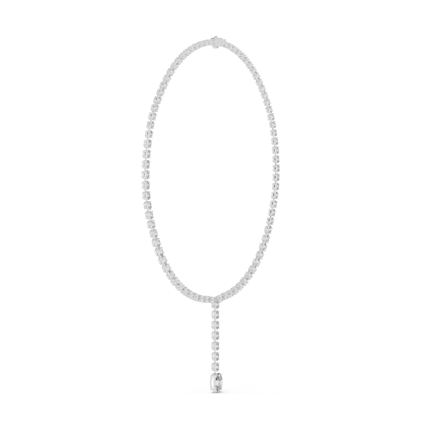 15.4 CT Lab-Created VVS-VS EF CVD Diamond Necklace | 18KT, 14KT, Rose, Yellow, White Gold | Luxury Fine Jewelry