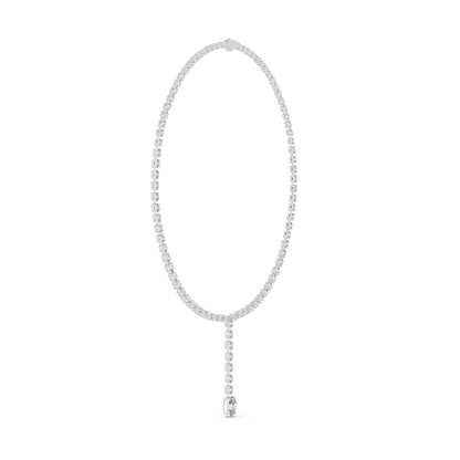 15.4 CT Lab-Created VVS-VS EF CVD Diamond Necklace | 18KT, 14KT, Rose, Yellow, White Gold | Luxury Fine Jewelry