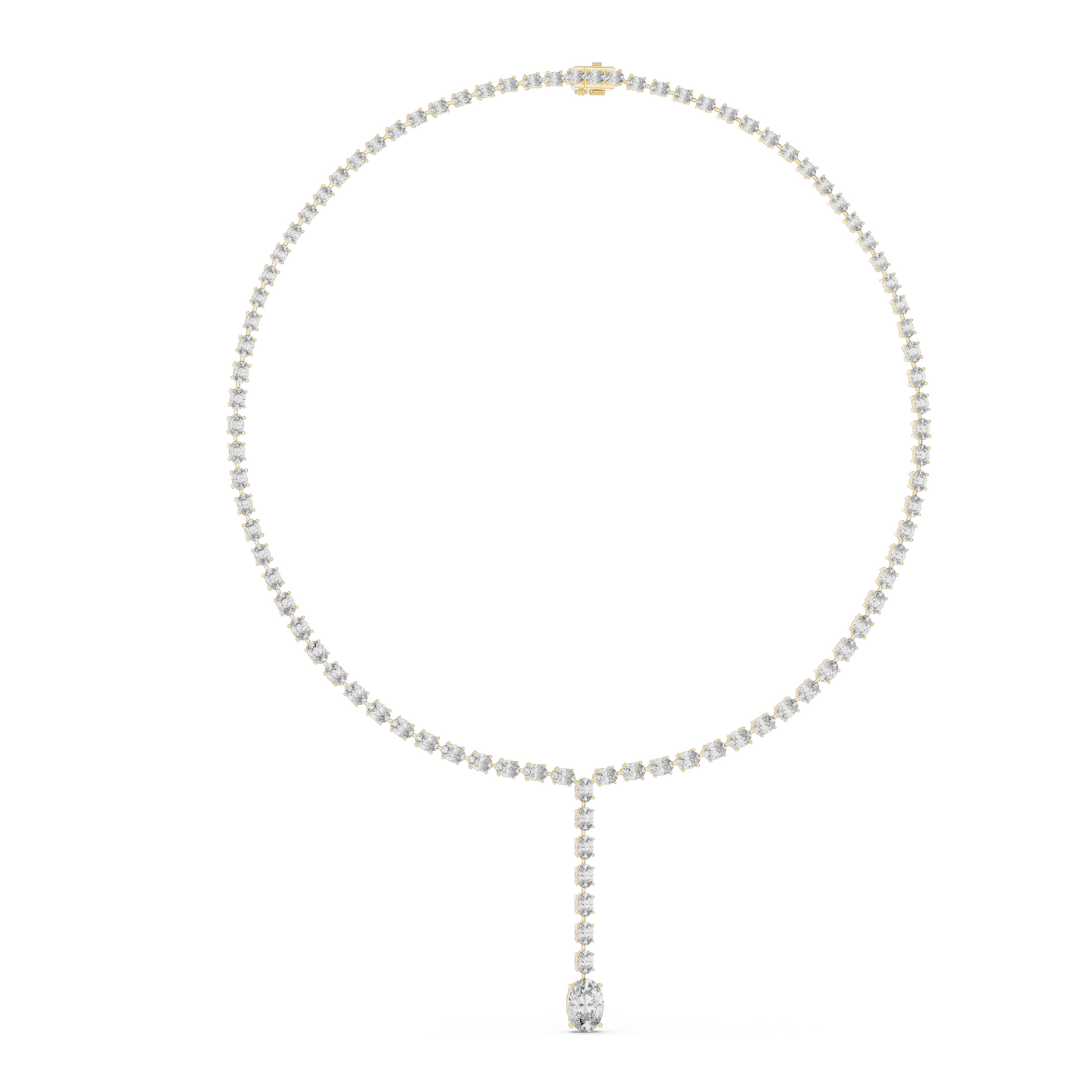 15.4 CT Lab-Created VVS-VS EF CVD Diamond Necklace | 18KT, 14KT, Rose, Yellow, White Gold | Luxury Fine Jewelry