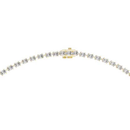 15.4 CT Lab-Created VVS-VS EF CVD Diamond Necklace | 18KT, 14KT, Rose, Yellow, White Gold | Luxury Fine Jewelry
