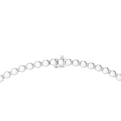 7.884 CT Lab-Grown VVS-VS EF CVD Diamond Necklace | Round & Pear Cut | 18KT, 14KT, Rose, Yellow, White Gold | Luxury Ethical Fine Jewelry