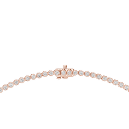 11.006 CT Lab-Created VVS-VS EF CVD Diamond Tennis Necklace | Round Brilliant Cut Diamonds | 18KT, 14KT, Rose, Yellow, White Gold | Luxury Fine Jewelry
