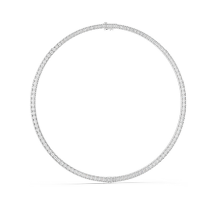 24.06 CT Lab-Created VVS-VS EF CVD Diamond Necklace | Emerald Cut Diamonds | 18KT, 14KT, Rose, Yellow, White Gold | Luxury Fine Jewelry