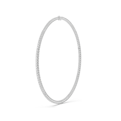 24.06 CT Lab-Created VVS-VS EF CVD Diamond Necklace | Emerald Cut Diamonds | 18KT, 14KT, Rose, Yellow, White Gold | Luxury Fine Jewelry