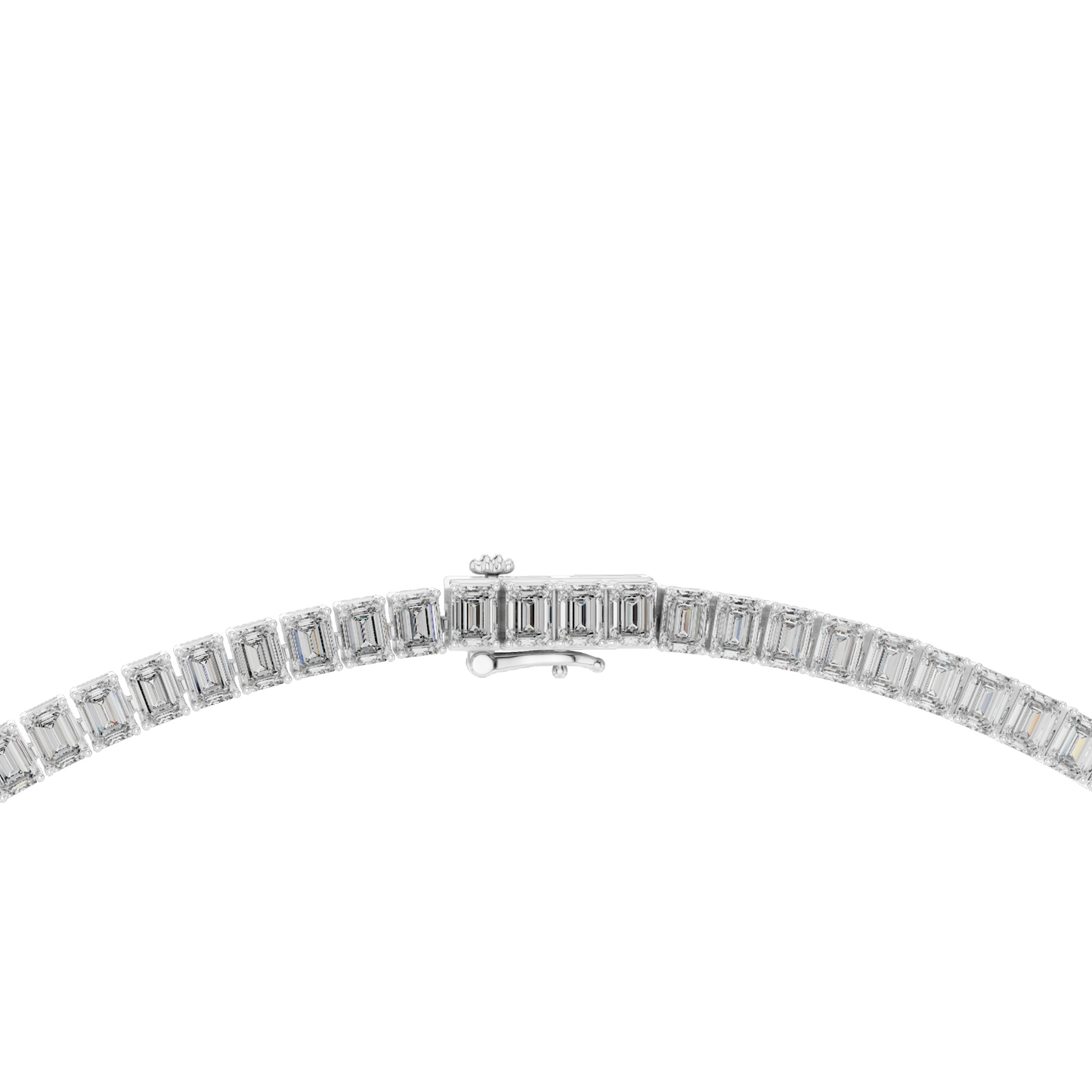 24.06 CT Lab-Created VVS-VS EF CVD Diamond Necklace | Emerald Cut Diamonds | 18KT, 14KT, Rose, Yellow, White Gold | Luxury Fine Jewelry