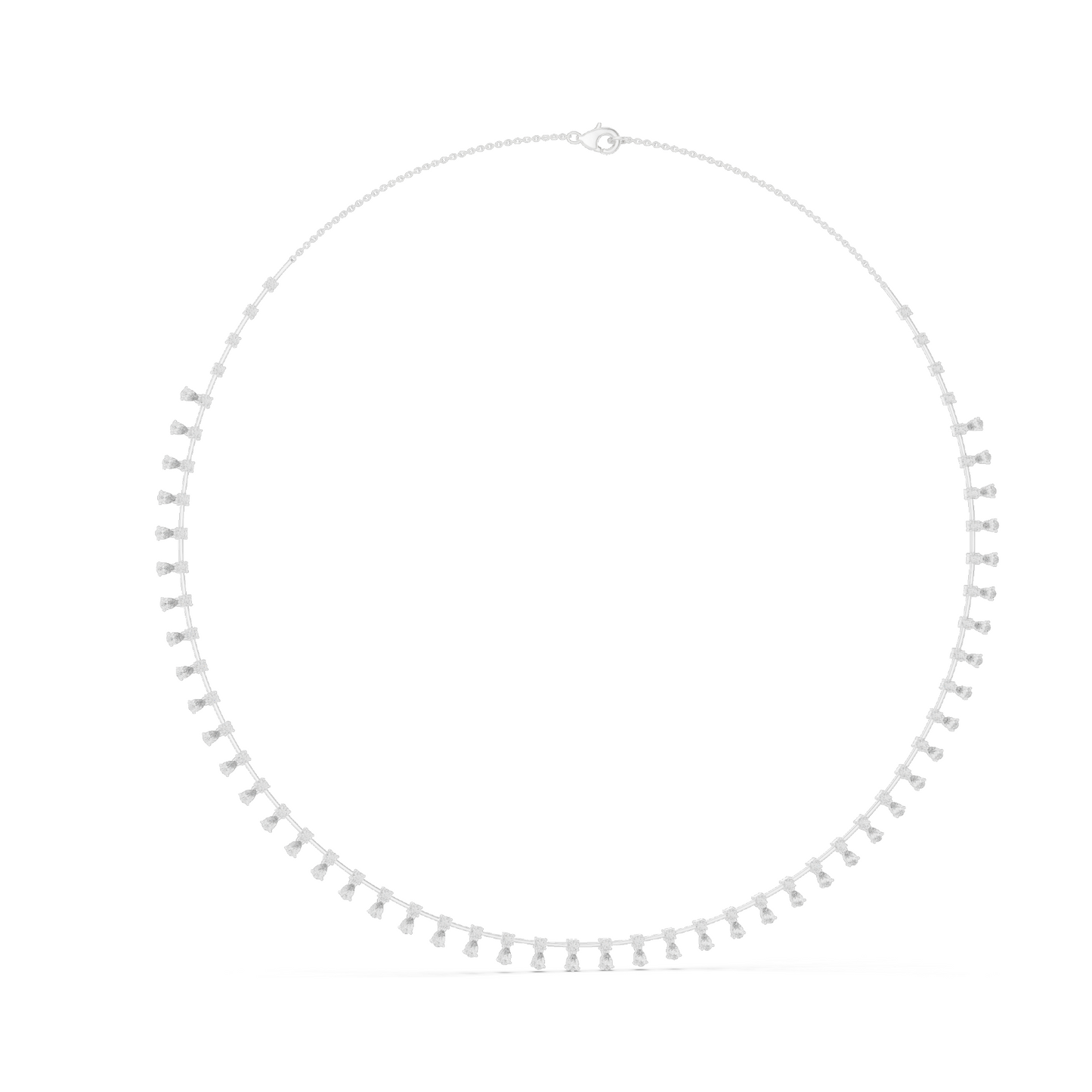 6.35 CT Lab-Created VVS-VS EF CVD Diamond Necklace | 18KT, 14KT, Rose, Yellow, White Gold | Luxury Fine Jewelry