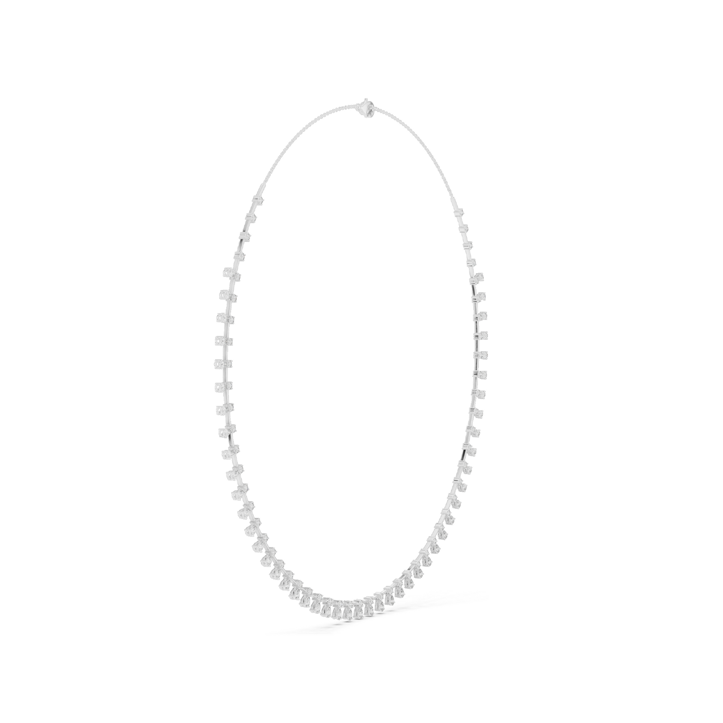 6.35 CT Lab-Created VVS-VS EF CVD Diamond Necklace | 18KT, 14KT, Rose, Yellow, White Gold | Luxury Fine Jewelry