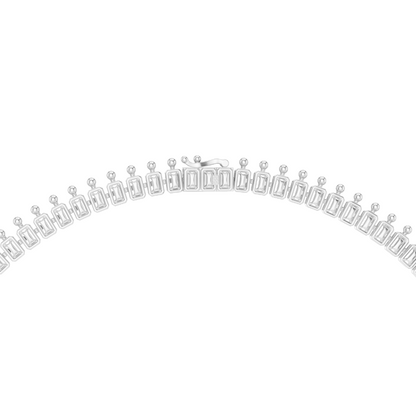 82.282 CT Lab-Created VVS-VS DEF CVD Diamond Necklace | Luxury 18KT, 14KT, Rose, Yellow, White Gold Options | Ethical Fine Jewelry