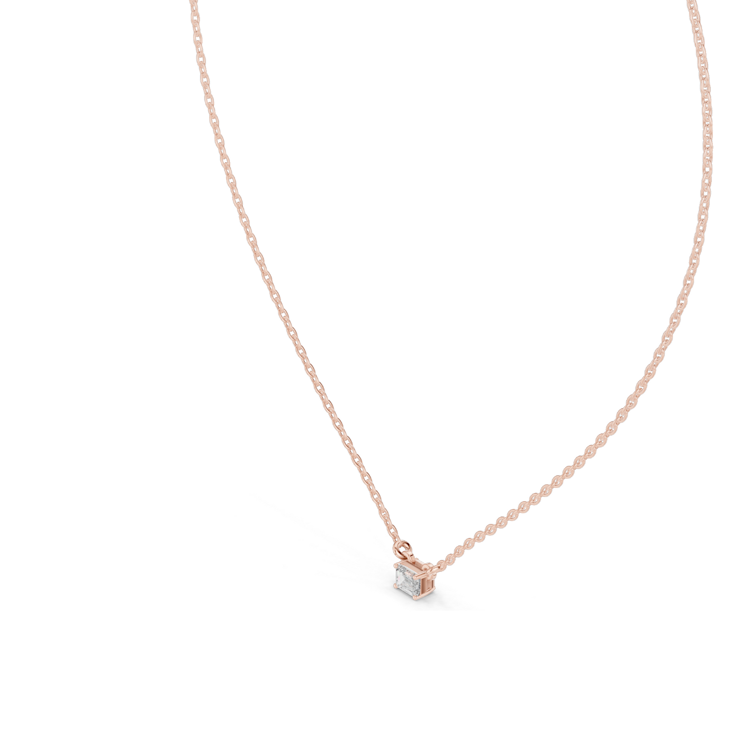 0.24 CT Lab-Created VVS-VS EF CVD Diamond Pendant | 18KT, 14KT, Rose, Yellow, White Gold | Luxury Fine Jewelry