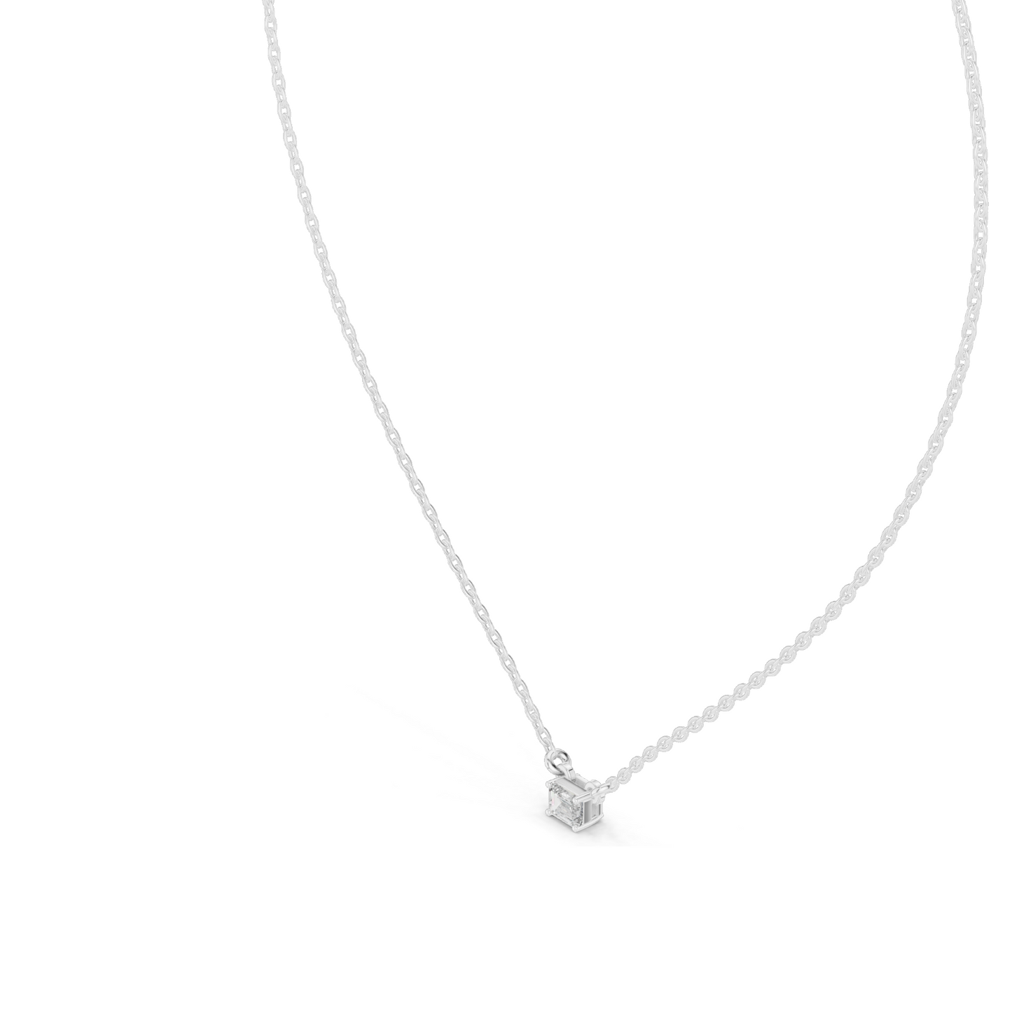 0.24 CT Lab-Created VVS-VS EF CVD Diamond Pendant | 18KT, 14KT, Rose, Yellow, White Gold | Luxury Fine Jewelry