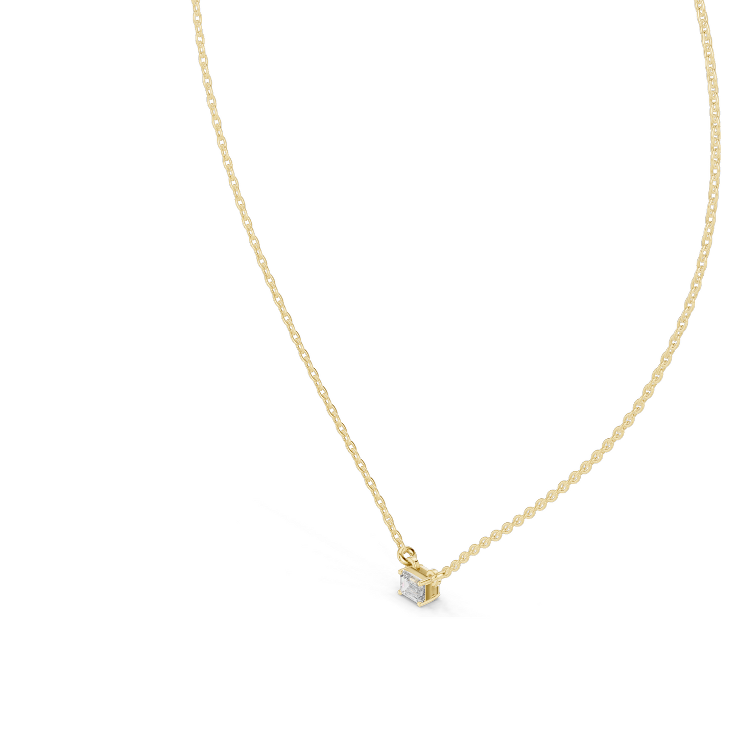 0.24 CT Lab-Created VVS-VS EF CVD Diamond Pendant | 18KT, 14KT, Rose, Yellow, White Gold | Luxury Fine Jewelry