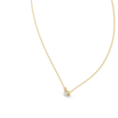 0.24 CT Lab-Created VVS-VS EF CVD Diamond Pendant | 18KT, 14KT, Rose, Yellow, White Gold | Luxury Fine Jewelry