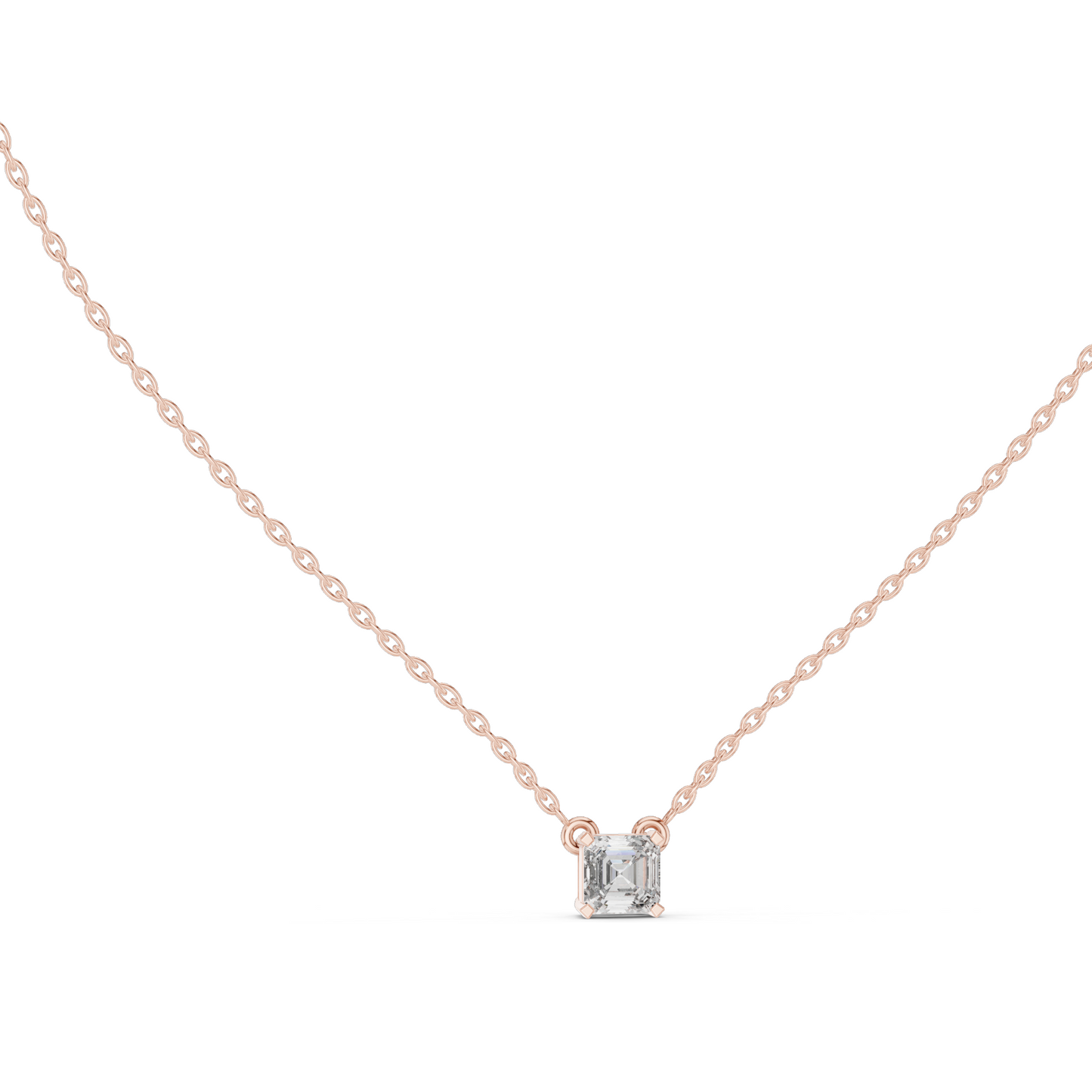 0.5 CT Lab-Created VVS-VS EF CVD Diamond Pendant Necklace | Available in 18KT, 14KT, Rose, Yellow, White Gold | Luxury Fine Jewelry
