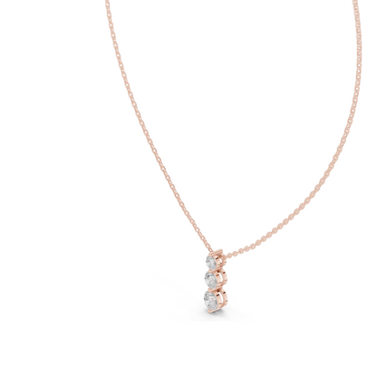 1.11 CT Lab-Created VVS-VS EF CVD Diamond Pendant | 18KT, 14KT, Rose, Yellow, White Gold | Luxury Jewelry