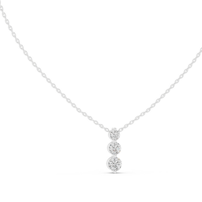 1.11 CT Lab-Created VVS-VS EF CVD Diamond Pendant | 18KT, 14KT, Rose, Yellow, White Gold | Luxury Jewelry