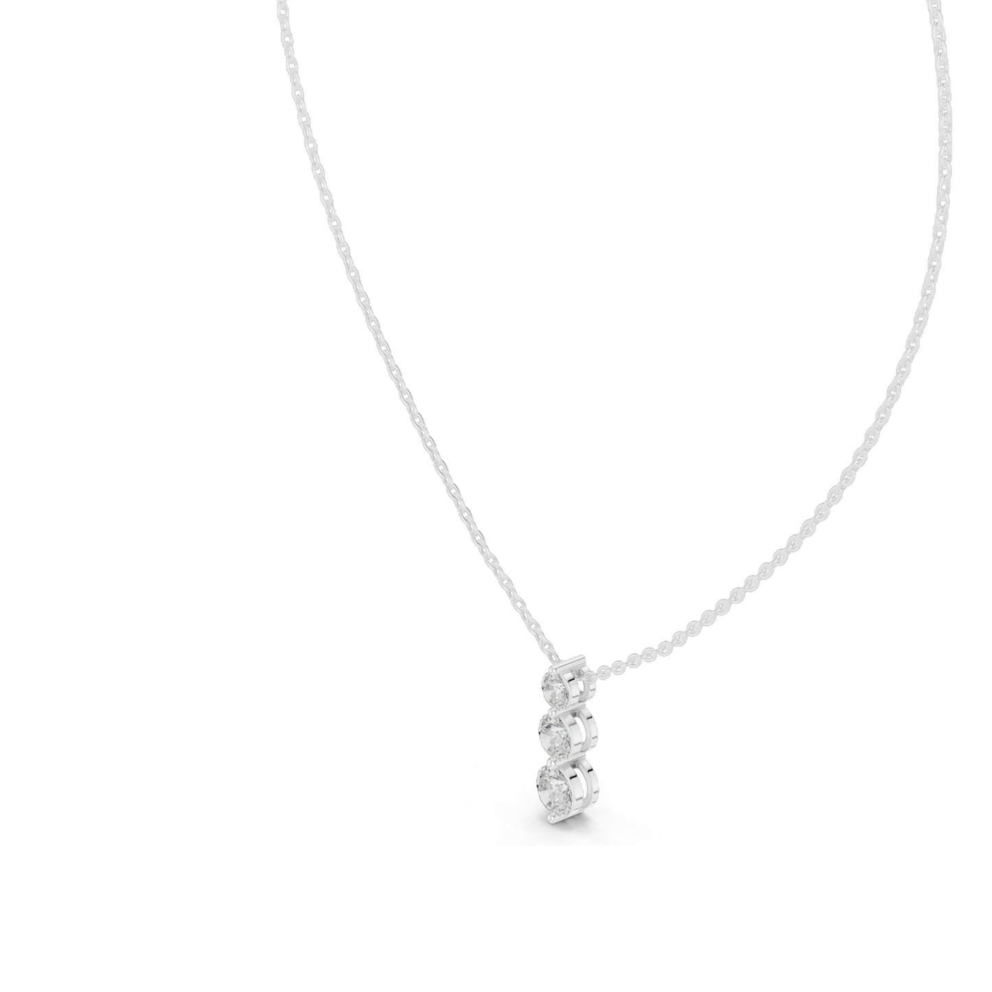 1.11 CT Lab-Created VVS-VS EF CVD Diamond Pendant | 18KT, 14KT, Rose, Yellow, White Gold | Luxury Jewelry