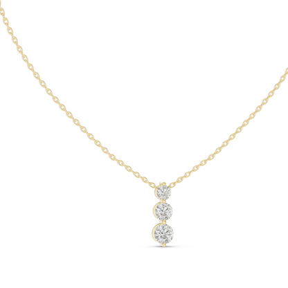 1.11 CT Lab-Created VVS-VS EF CVD Diamond Pendant | 18KT, 14KT, Rose, Yellow, White Gold | Luxury Jewelry