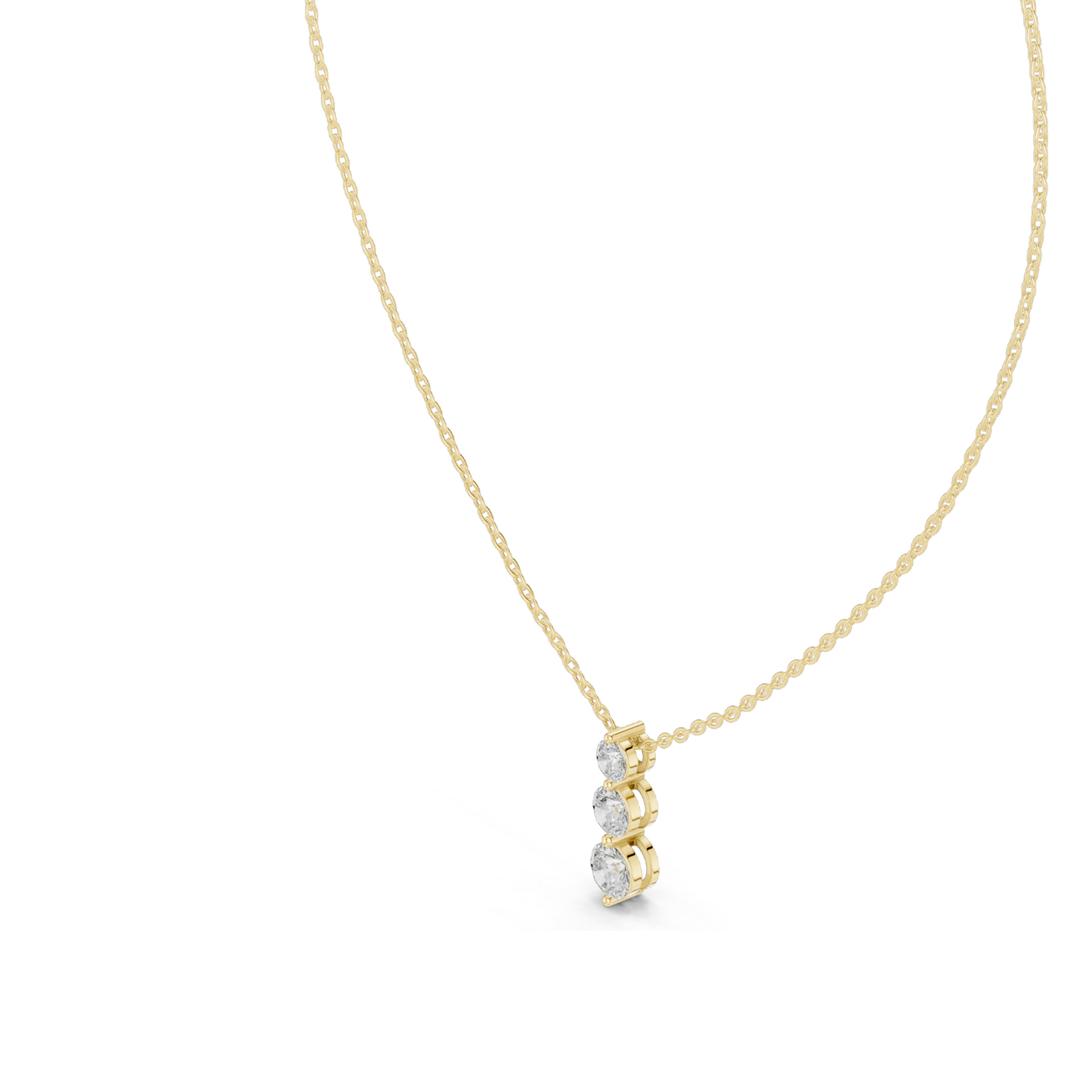 1.11 CT Lab-Created VVS-VS EF CVD Diamond Pendant | 18KT, 14KT, Rose, Yellow, White Gold | Luxury Jewelry