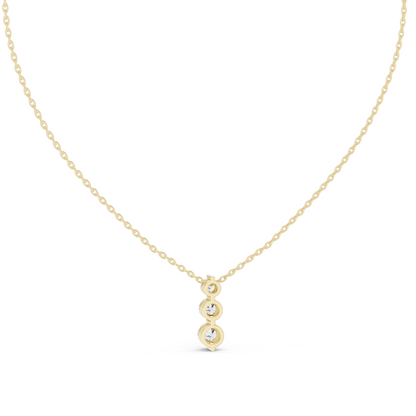 1.11 CT Lab-Created VVS-VS EF CVD Diamond Pendant | 18KT, 14KT, Rose, Yellow, White Gold | Luxury Jewelry