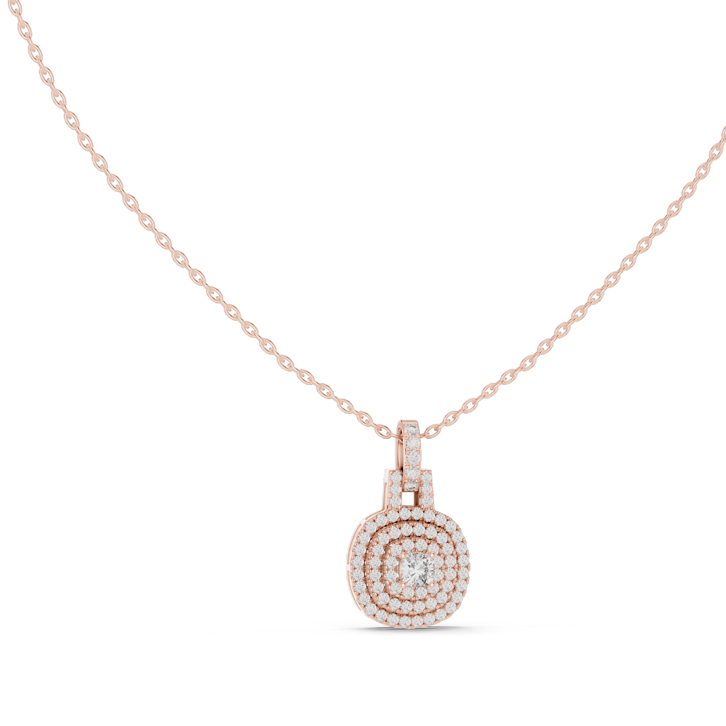 0.8 CT Lab-Created VVS-VS EF CVD Diamond Pendant Necklace | 18KT, 14KT, Rose, Yellow, White Gold | Luxury Fine Jewelry