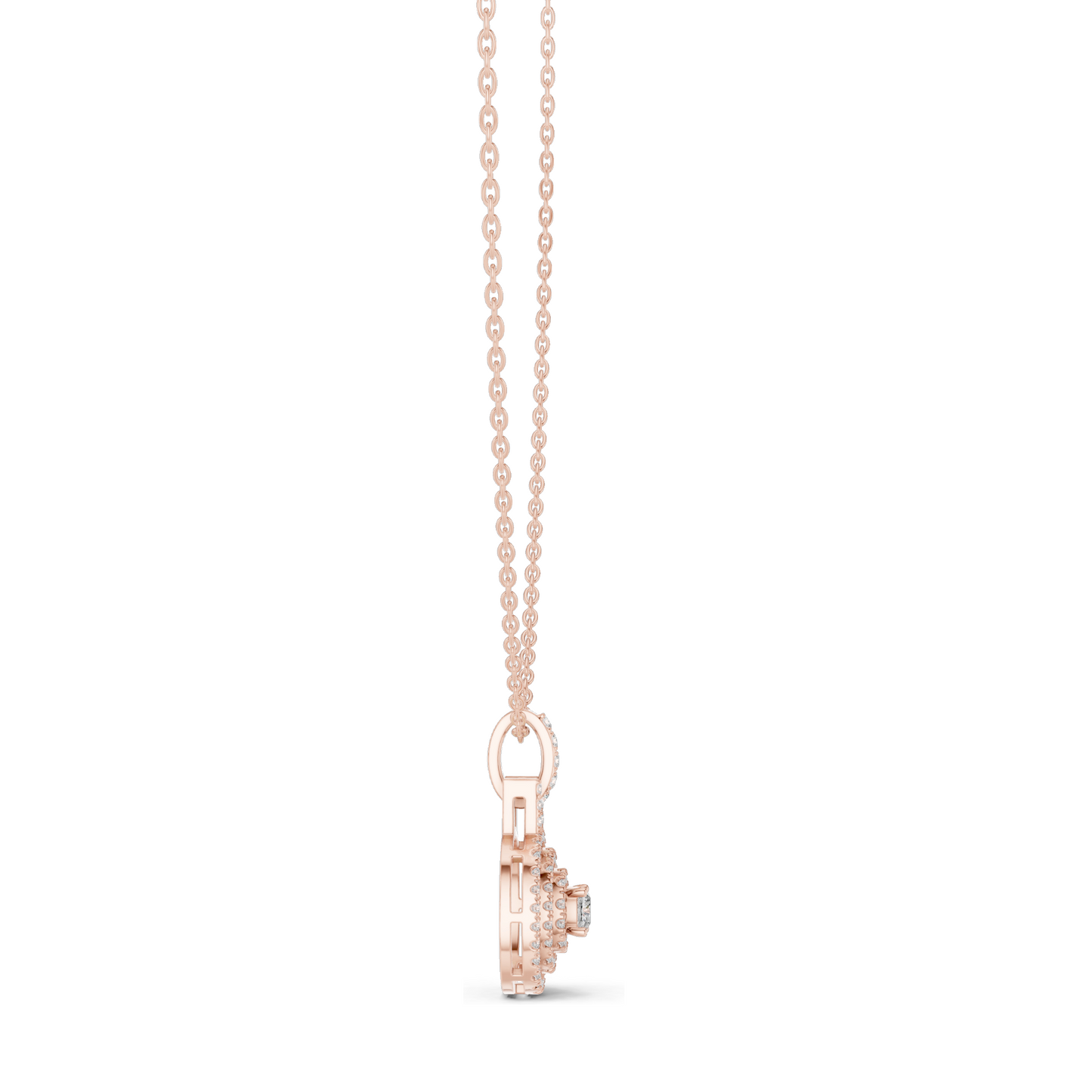 0.8 CT Lab-Created VVS-VS EF CVD Diamond Pendant Necklace | 18KT, 14KT, Rose, Yellow, White Gold | Luxury Fine Jewelry