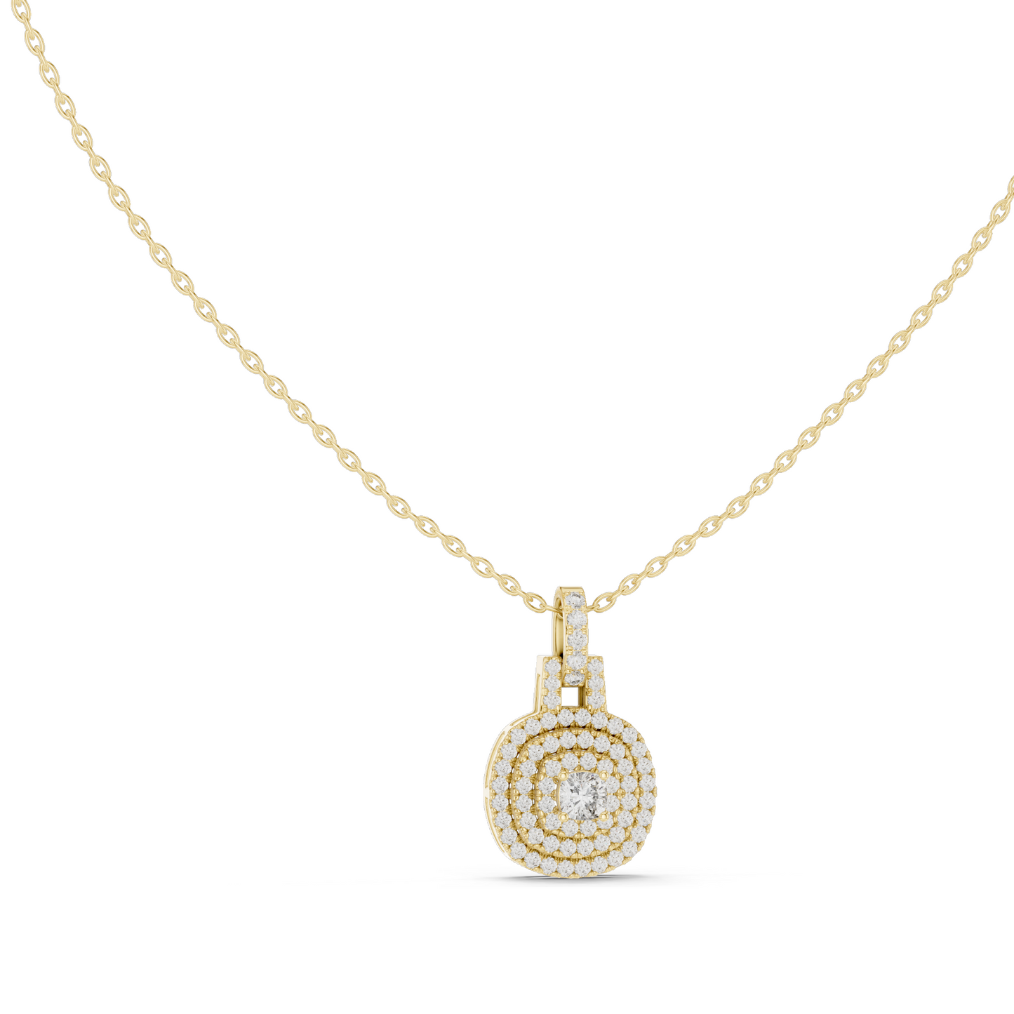 0.8 CT Lab-Created VVS-VS EF CVD Diamond Pendant Necklace | 18KT, 14KT, Rose, Yellow, White Gold | Luxury Fine Jewelry