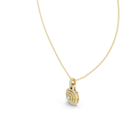 0.8 CT Lab-Created VVS-VS EF CVD Diamond Pendant Necklace | 18KT, 14KT, Rose, Yellow, White Gold | Luxury Fine Jewelry