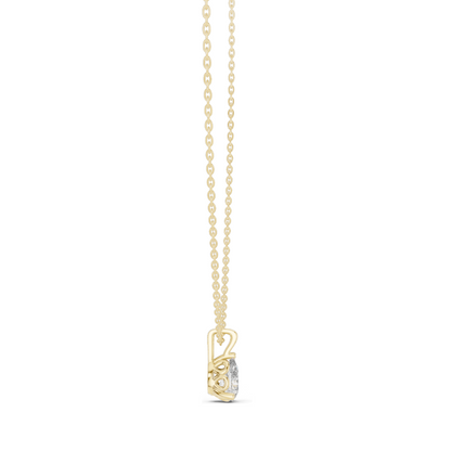 1 CT Lab-Created VVS-VS EF CVD Diamond Necklace | Pear Cut Diamonds | 18KT, 14KT, Rose, Yellow, White Gold | Fine Jewelry