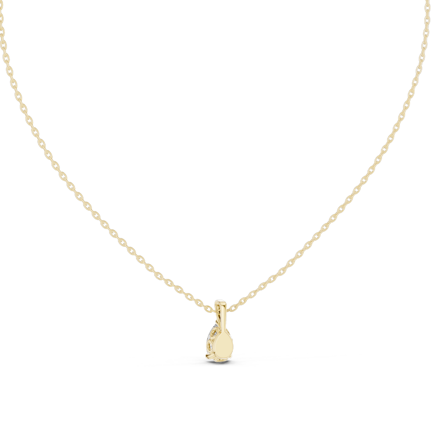 1 CT Lab-Created VVS-VS EF CVD Diamond Necklace | Pear Cut Diamonds | 18KT, 14KT, Rose, Yellow, White Gold | Fine Jewelry