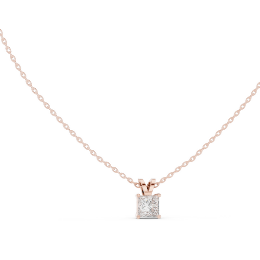 1.04 CT Lab-Created VVS-VS EF CVD Diamond Pendant Necklace | 18KT, 14KT, Rose, Yellow, White Gold | Ethical Fine Jewelry