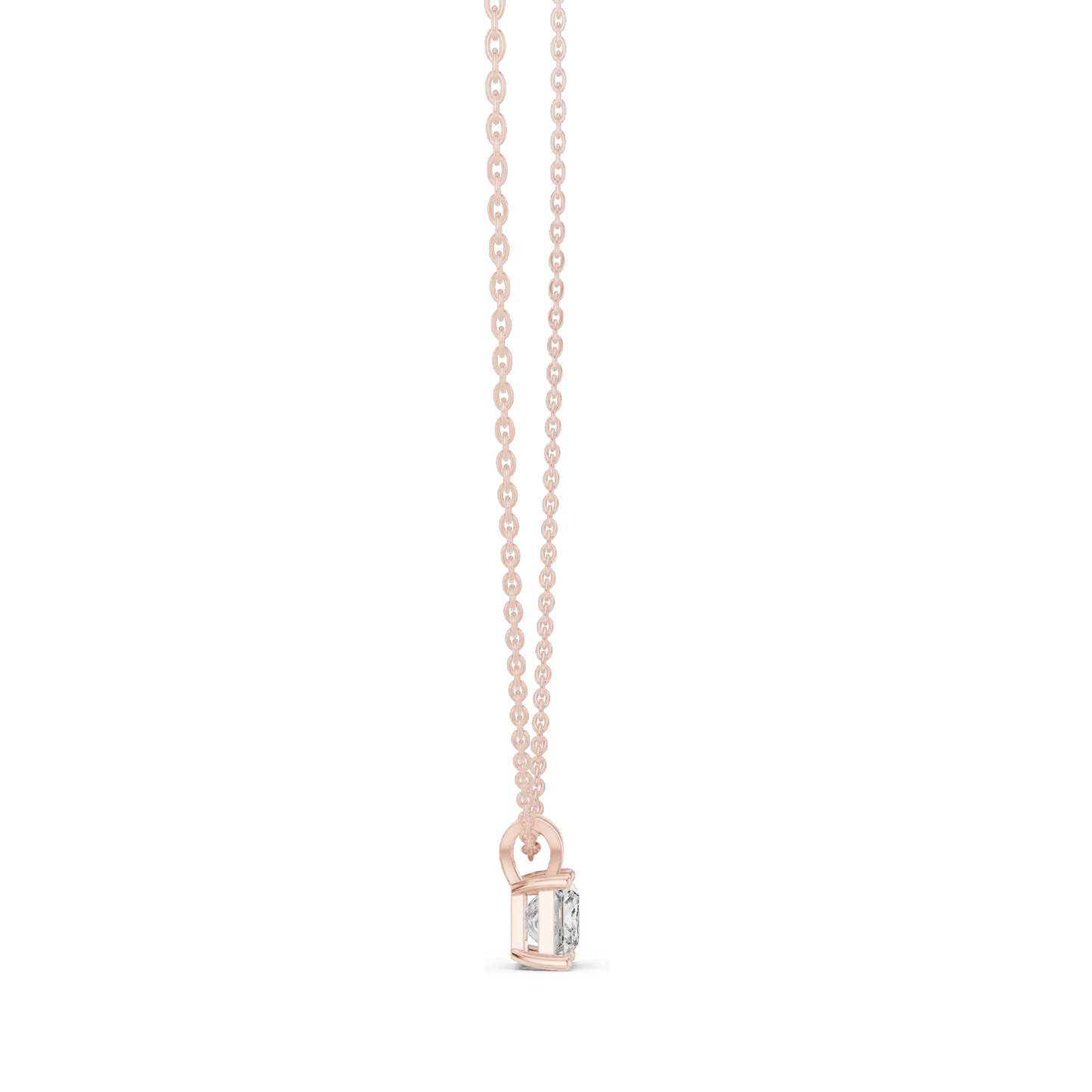 1.04 CT Lab-Created VVS-VS EF CVD Diamond Pendant Necklace | 18KT, 14KT, Rose, Yellow, White Gold | Ethical Fine Jewelry